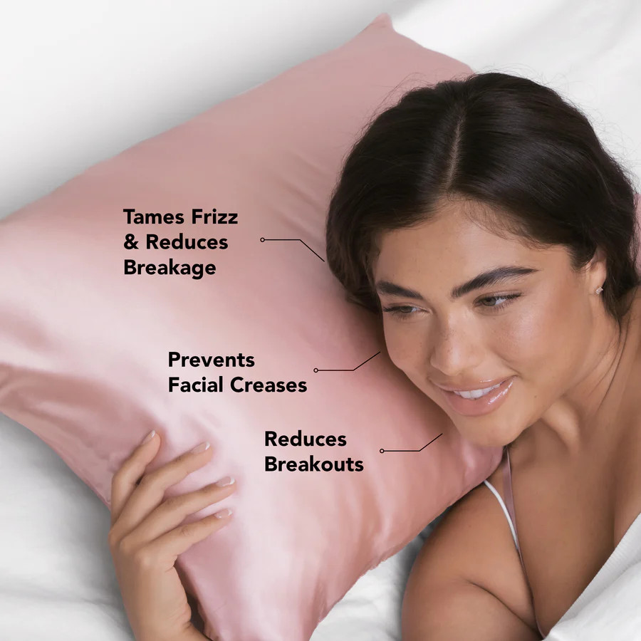 Satin Pillowcase in Blush | Kitsch
