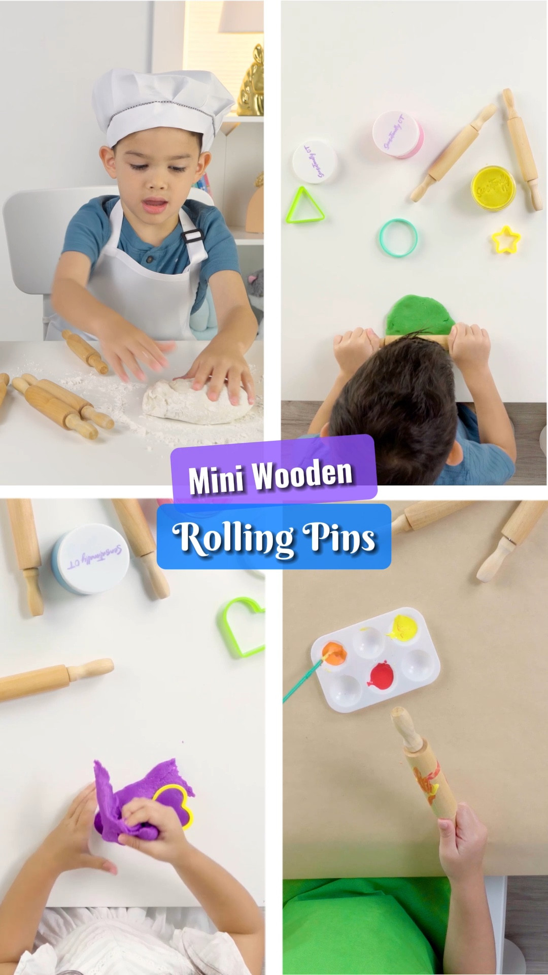🌟 Ready, Set, Roll! 🌟

Perfect for playdough and other sensory materials, this tool makes it easy for kids to roll, flatten, and shape their masterpieces. It's a fun and educational way to enhance their fine motor skills and spark creativity. 🎨✨

👧🧒 Suitable for all ages, Rolling Ping turns playtime into a creative adventure!

📹  Watch this video to see the Rolling Ping in action and leave a comment if your kids would love this! 

#sensationallyot #summerseason #summeractivities #summerforkids #momhacks #parenttips #parentinghacks #RollingPing #CreativeKids #PlaydoughFun
