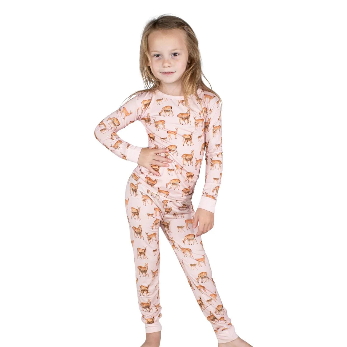 Does & Fawns 2 Piece Long Sleeve Pajama Set | Southern Roots