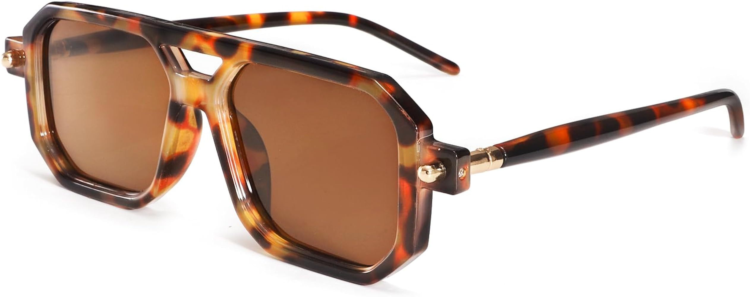 Dollger Trendy Aviator Sunglasses for Women Men Square 70s Retro Sunglasses Vintage 90s Aviator F... | Amazon (US)