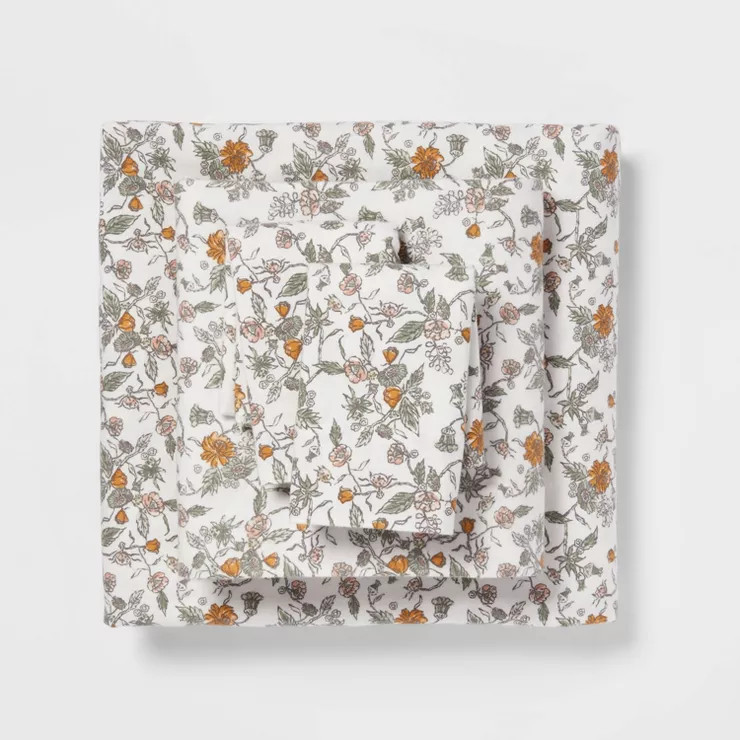 Fall Flannel Solid Sheet Set - Threshold™ | Target