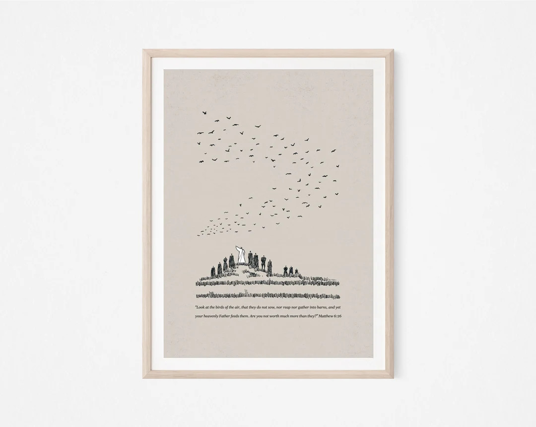 Look at the Birds DIGITAL PRINT Matthew 6:26 - Etsy | Etsy (US)