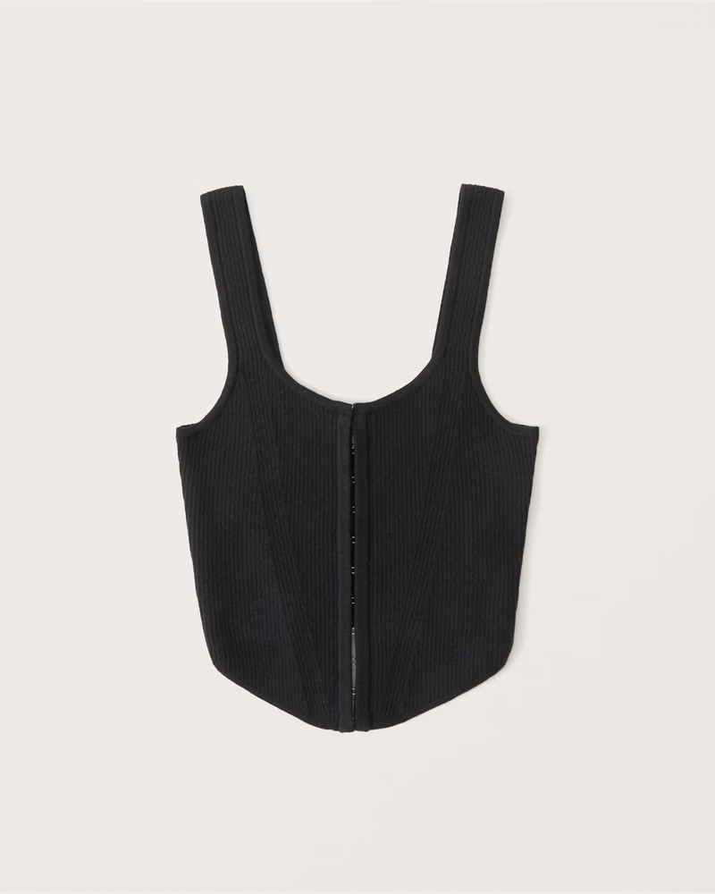 Hook-and-Eye Corset Tank | Abercrombie & Fitch (US)