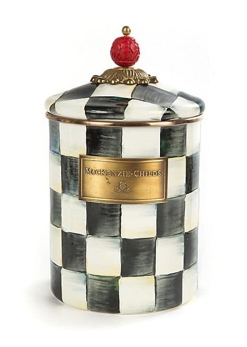 Courtly Check Canister | Saks Fifth Avenue