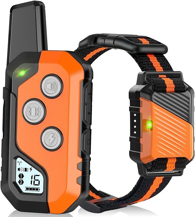 PIOUNS Dog Shock Collar, IP67 Waterproof Dog Training Collar with Remote, 3 Training Modes, Shock... | Amazon (US)