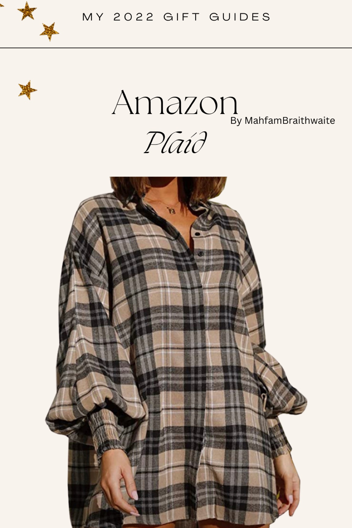 Amazon plaid #amazon 

#LTKunder50 #LTKHoliday #LTKstyletip