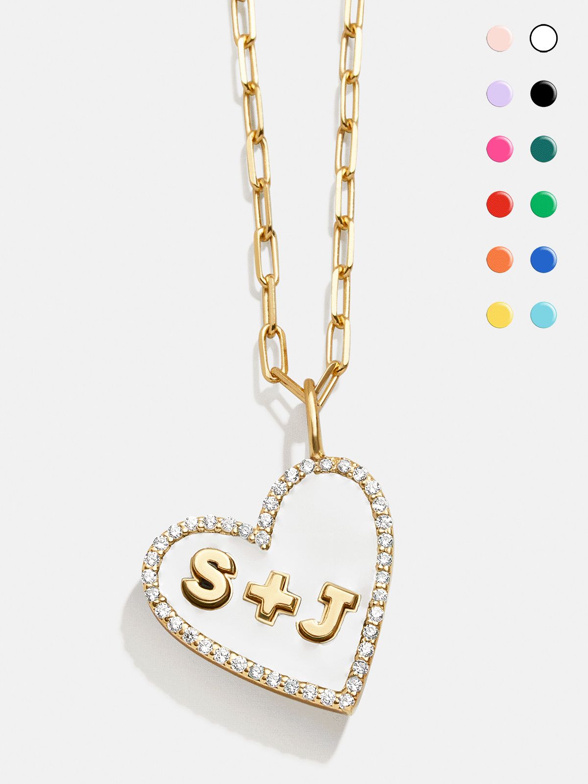Heart 18K Gold Custom Reversible Necklace | BaubleBar (US)