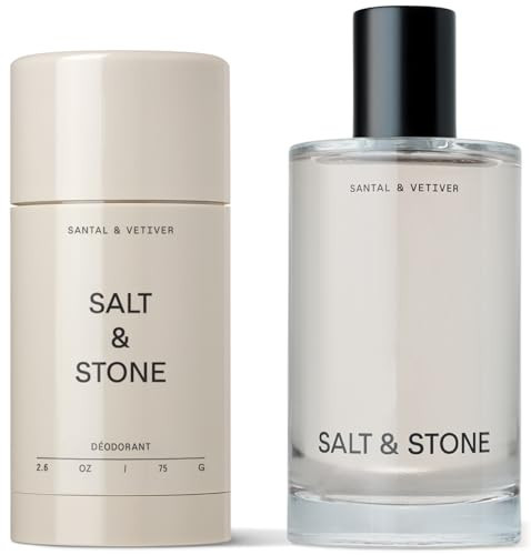 Salt & Stone Signature Scent Duo Set | 48 Hour Aluminum-Free Deodorant & Hydrating Body Mist | Skincare-Infused Deodorant & Body Spray | Santal & Vetiver | Amazon (US)
