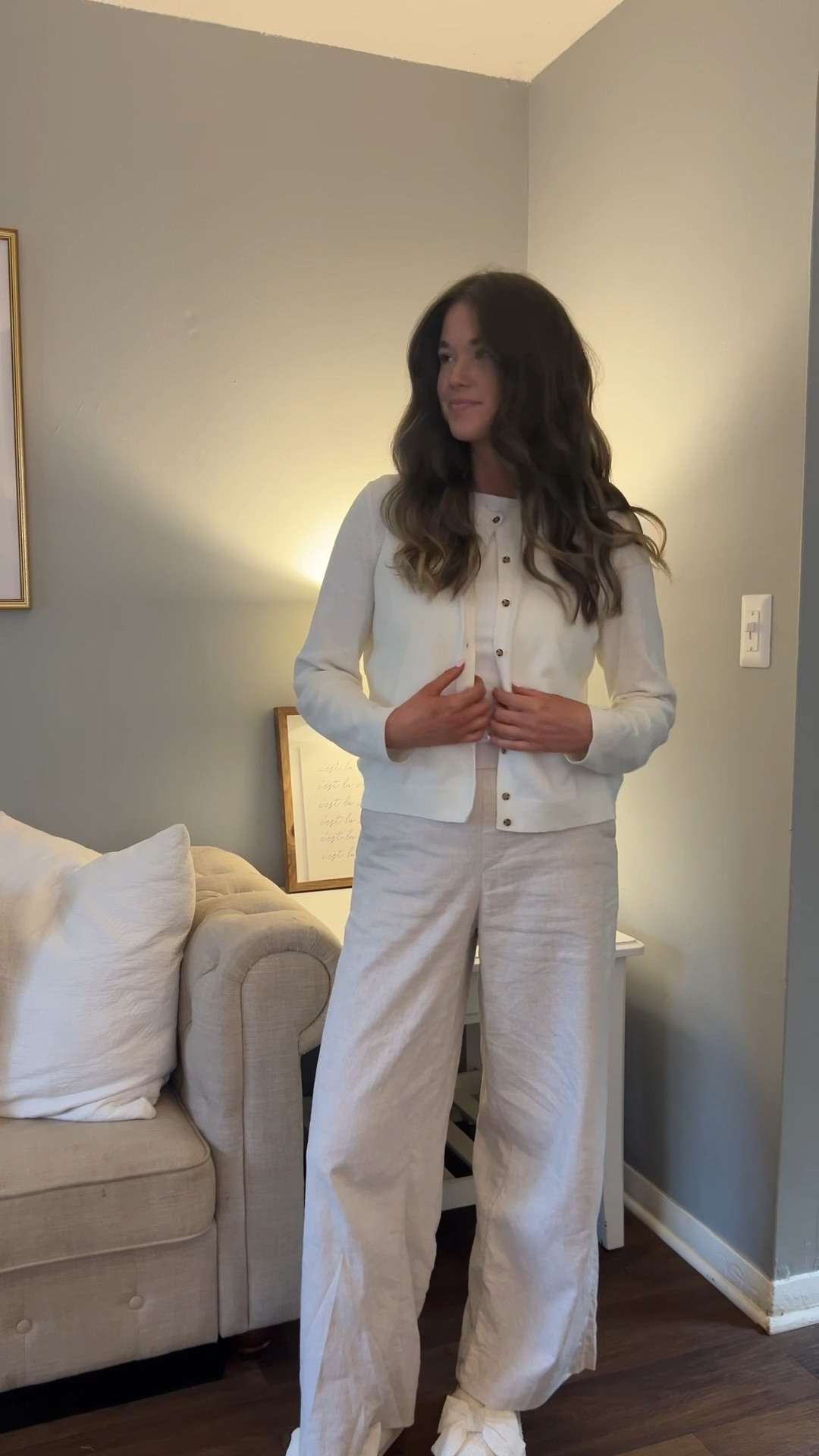 casual & comfy neutral outfit

(related search: linen pants, flax linen, neutral transition outfit, fall style, summer style, white cardigan, white boatneck top)

#LTKSaleAlert #LTKSeasonal #LTKFindsUnder100