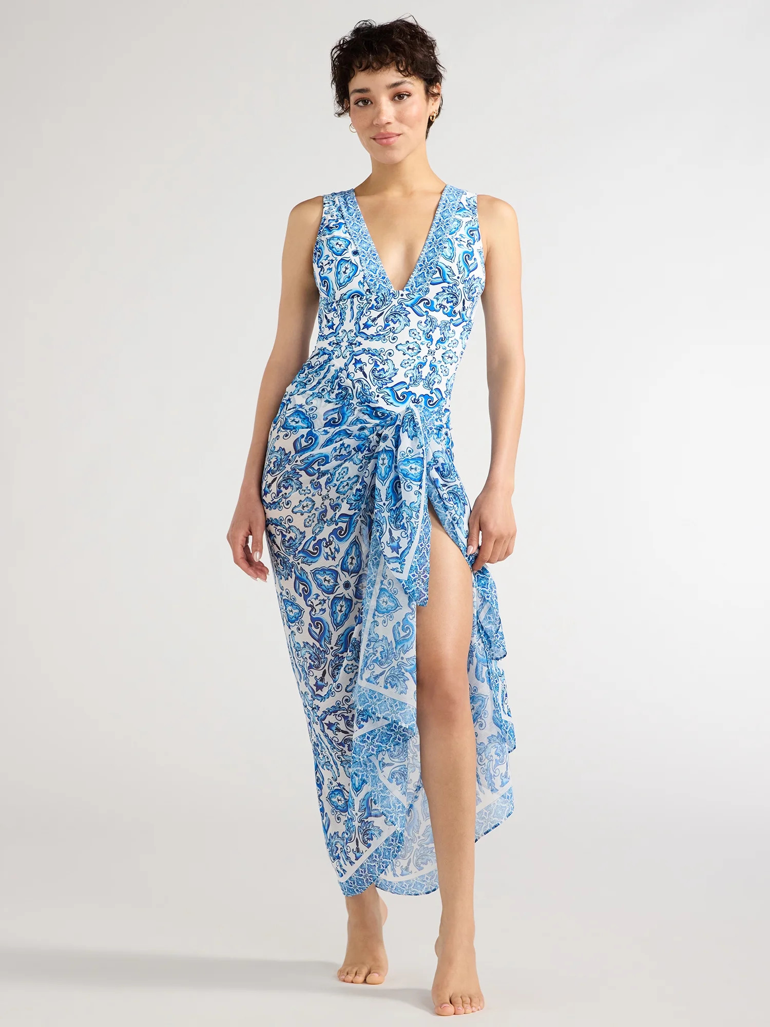 Sofia by Sofia Vergara Women's Printed Pareo, One Size | Walmart (US)