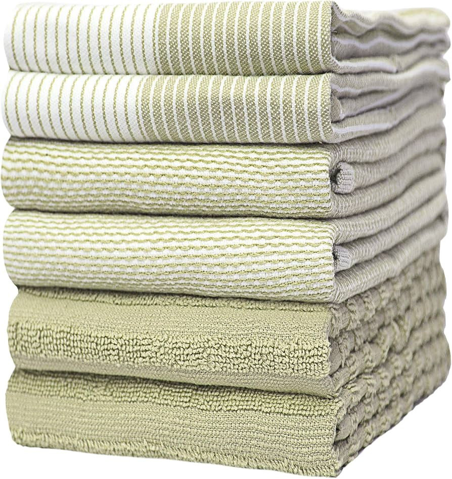 Premium Kitchen Towels (20”x 28”, 6 Pack) | Large Cotton Kitchen Hand Towels | Dish Towels | ... | Amazon (US)