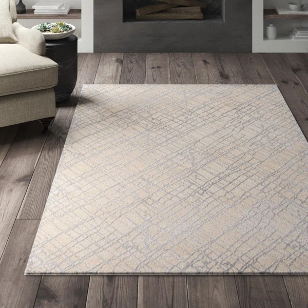 Bridgeton Abstract Area Rug in Gray/Cream | Wayfair North America