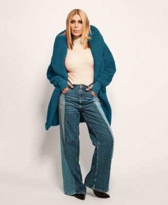 Hooded Sherpa Button Front Lounger Jacket | Macy's