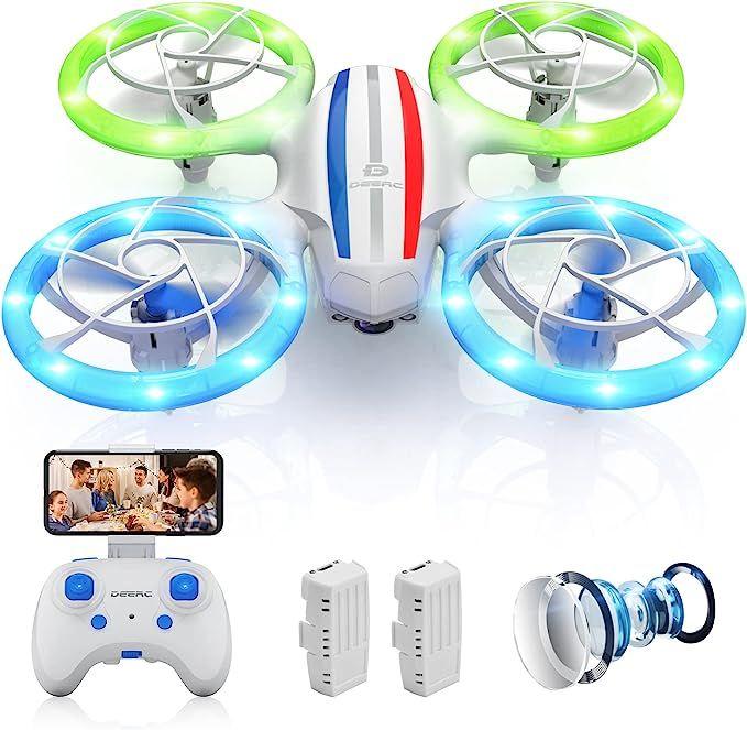 DEERC Mini Drone for Kids Adults Beginners with 720P HD FPV WiFi Camera, D23 LED Nano Hobby RC Qu... | Amazon (US)