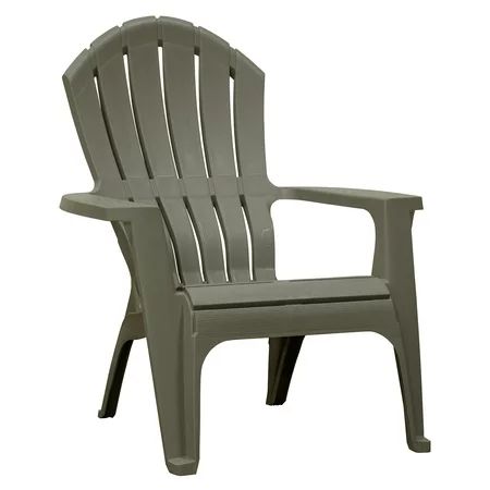 Adams Manufacturing RealComfort Outdoor Resin Stackable Adirondack Chair Gray | Walmart (US)