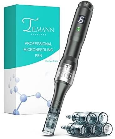 Tilmann Wireless Microneedling Pen Dermapen - Adjustable Micro Needling Professional Derma Pen Micro | Amazon (US)