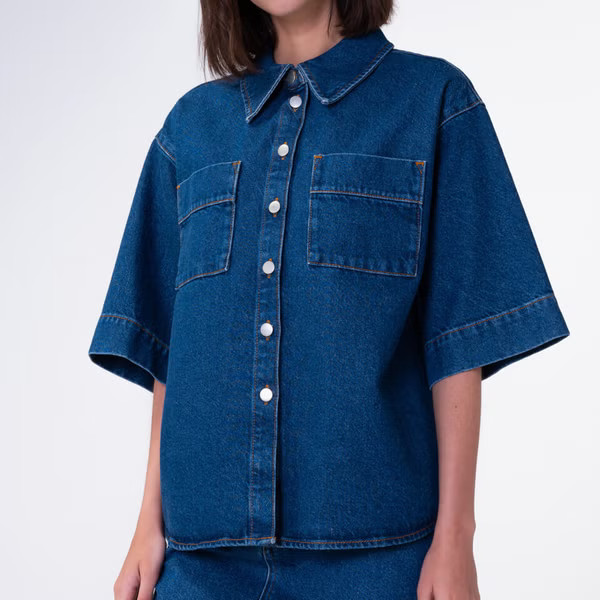Aligne Giana Organic Cotton-Denim Shirt | The Hut (UK)