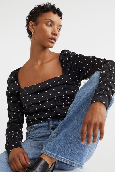 Gathered Crêped Top | H&M (US + CA)