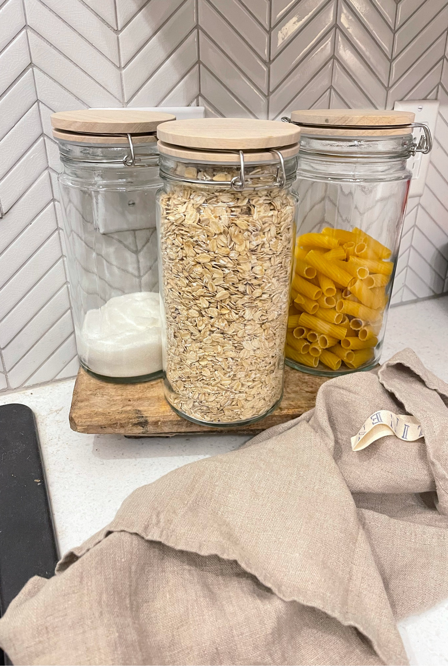 Glass jar kitchen + home organization 

#LTKFind #LTKhome #LTKunder50