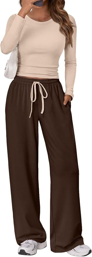 Trendy Queen Women's 2 Piece Outfits 2026 Fall Lounge Set with Pockets | Airport Clothes, Athleis... | Amazon (US)