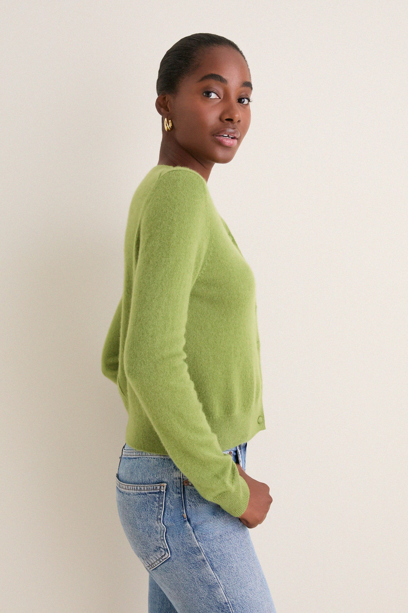 Peridot Cashmere Riley Cardigan | Tuckernuck (US)