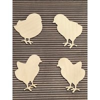 Wooden Chicks Cutouts, Unfinished Wood Chicks, Easter Chick Shapes, Farm Animal Shaped Craft Projects | Etsy (US)