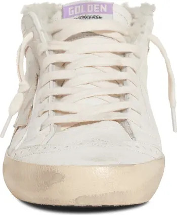 Golden Goose Mid Star Genuine Shearling Lined Sneaker | Nordstrom | Nordstrom