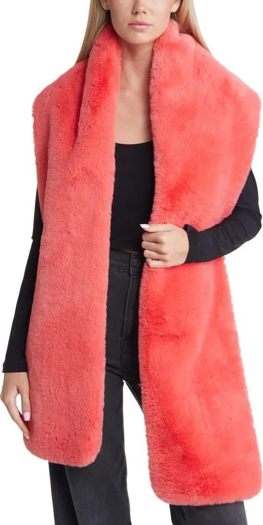 Long Faux Fur Maxi Scarf | Nordstrom