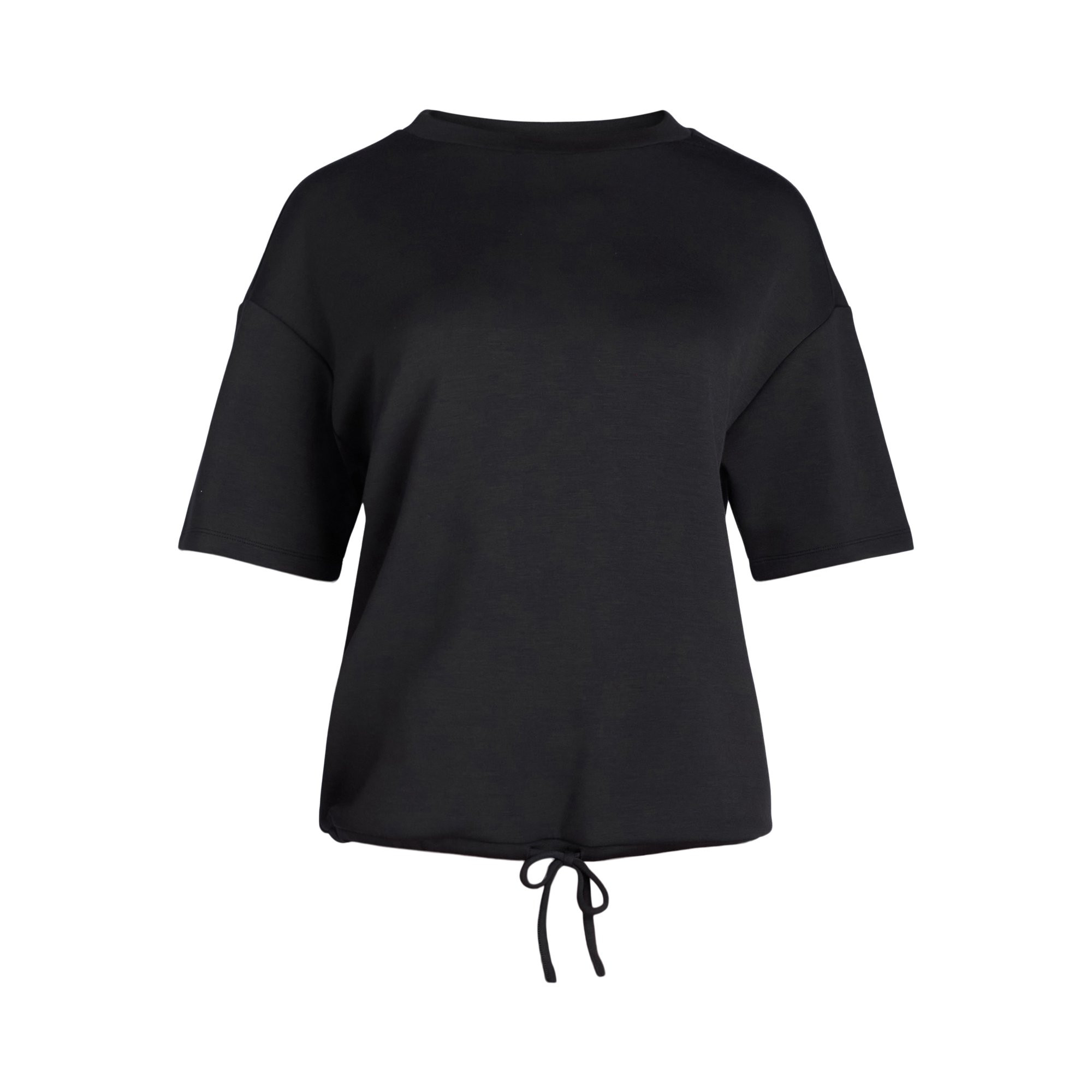 Avia Women's Short Sleeve Scuba Cinch Waist Tee, Sizes XS-XXXL - Walmart.com | Walmart (US)