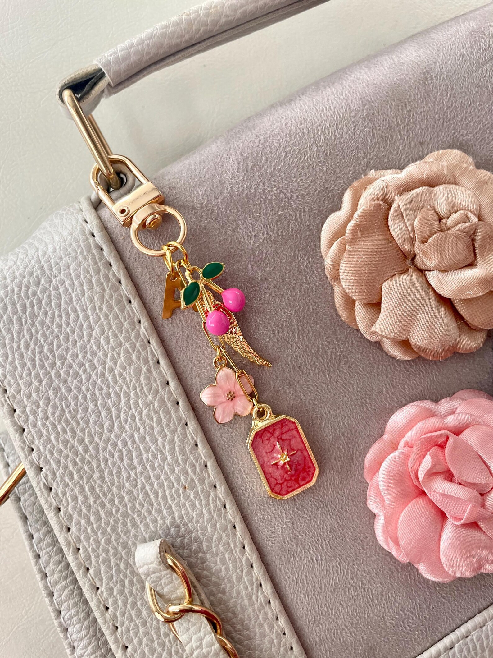 Make Your Own Keychain/custom Bag Charm/keychain Charm/purse Accessory/gift for Girl F/bridesmaid... | Etsy (US)