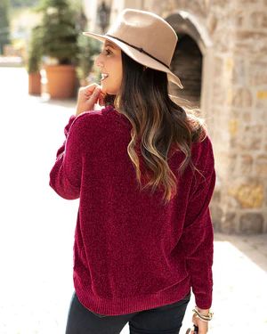 (**new item**) Chenille Popover Sweater | Grace and Lace