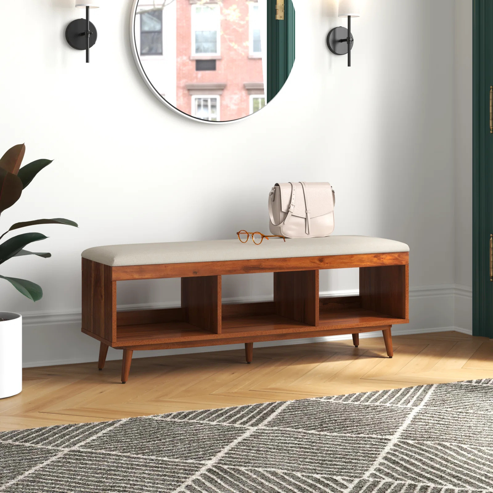 Hungate Linen Upholstered Storage Bench | Wayfair North America