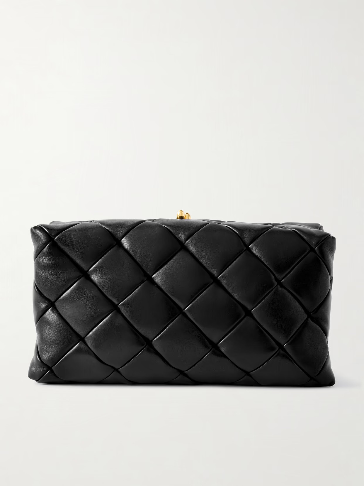 Jil Sander - Goji Pillow Medium Goat Hair Clutch - Black | NET-A-PORTER (US)