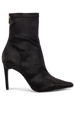 Bevy Bootie in Black Satin | Revolve Clothing (Global)
