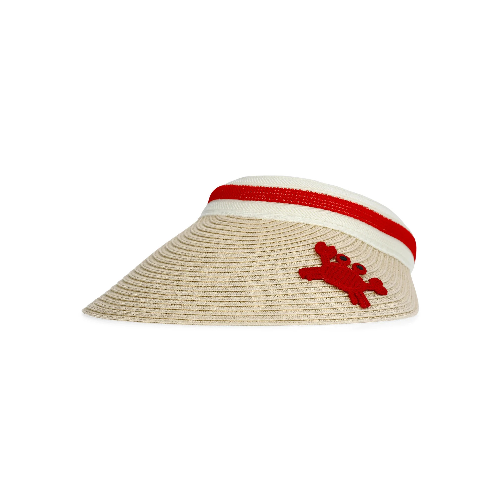 No Boundaries Straw Visor, Women's, Red Crab | Walmart (US)
