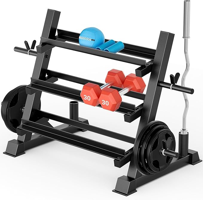 YOLEO Professional Dumbbell Rack, 1100LBS Capacity Weight Rack for Dumbbells Barbells Kettlebells... | Amazon (US)