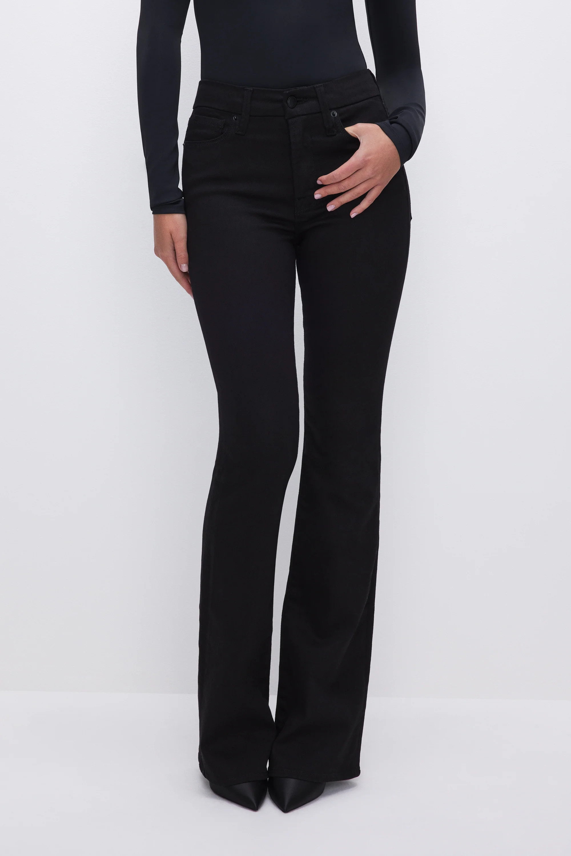 GOOD CLASSIC BOOTCUT JEANS | BLACK001 - GOOD AMERICAN | Good American