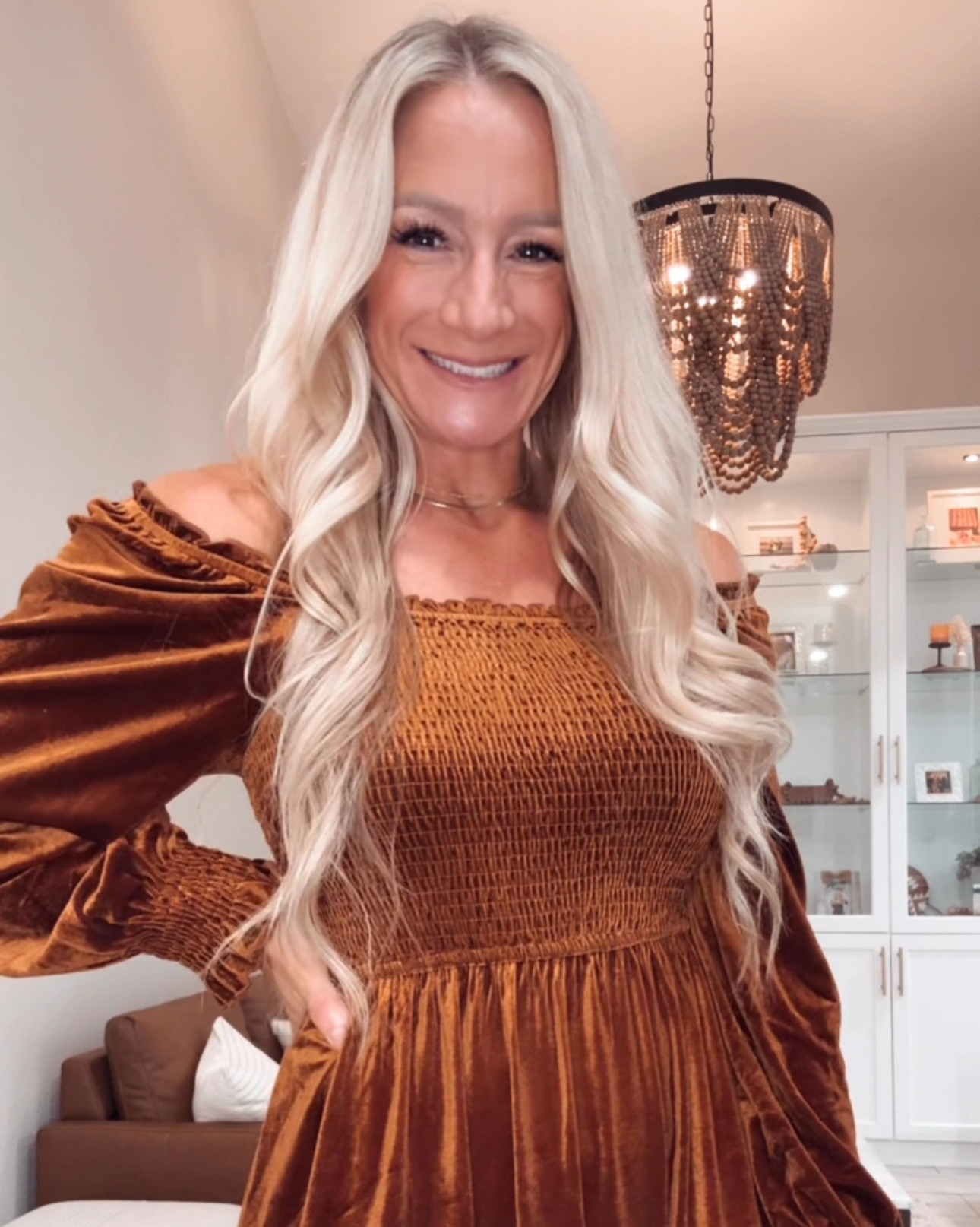 Perfect dress for family photos, holidays, parties, special events, Thanksgiving, Christmas, any special occasion coming up. I paired it with sling back heels but would be gorgeous with boots for family photos!

#LTKFindsUnder100 #LTKSeasonal #LTKFindsUnder50