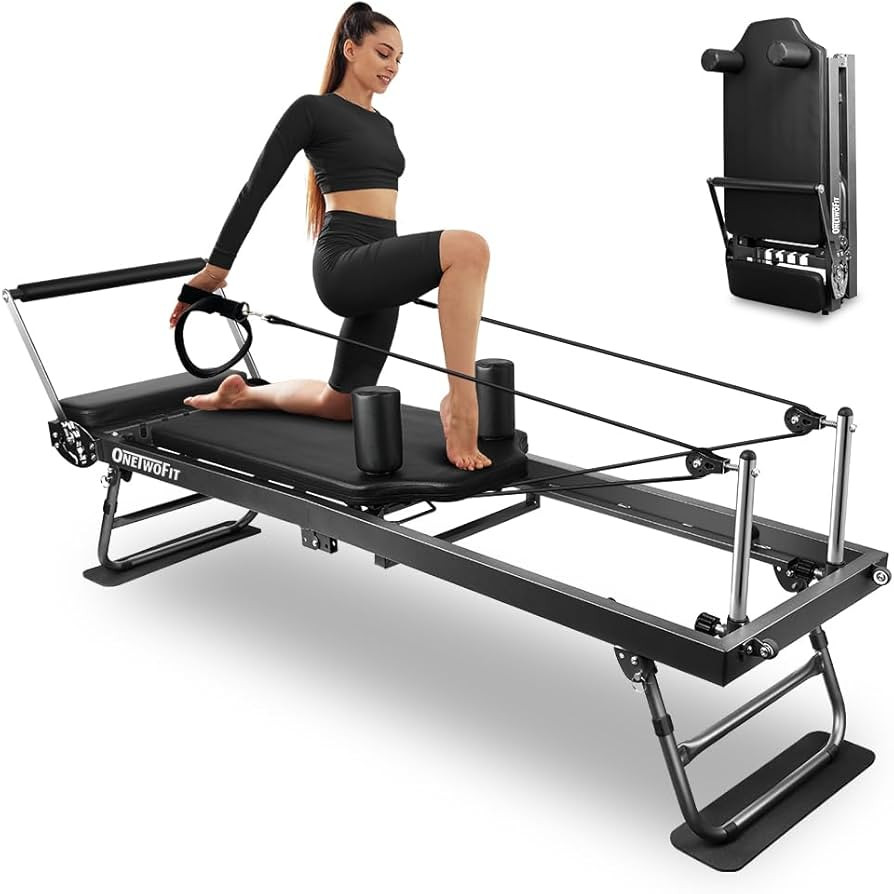 ONETWOFIT Foldable Pilates Reformer for Home Gym, Pilates Equipment for Home Workouts Pilates Ref... | Amazon (CA)