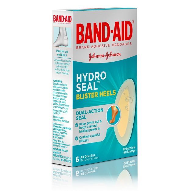 Band-Aid Brand Hydro Seal Adhesive Bandages for Heel Blisters - 6ct | Target