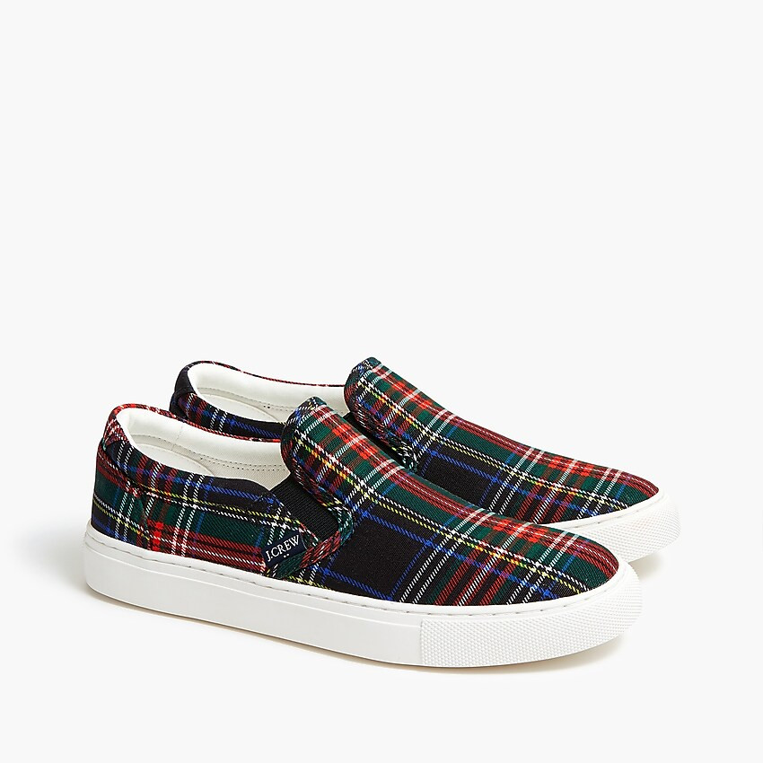 Factory: Printed Road Trip Canvas Slip-on Sneakers For Women | J.Crew Factory