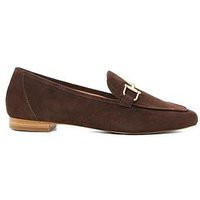 Dune London Grained Snaffle Suede Loafer - Brown | Very (UK)
