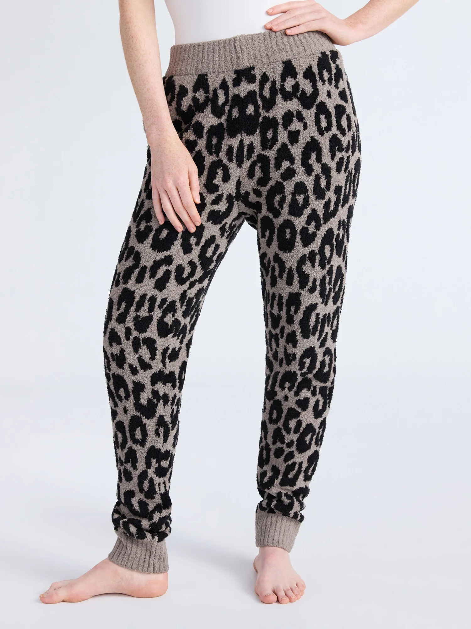 Joyspun Women's Sleepwear Cozy Knit Joggers, 29'' Inseam, Sizes XS-3X | Walmart (US)