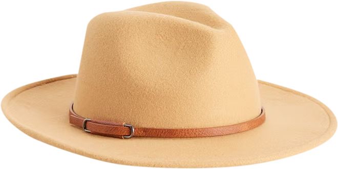 Women's Nine West Vegan Leather Tie Felt Floppy Hat | Kohl's