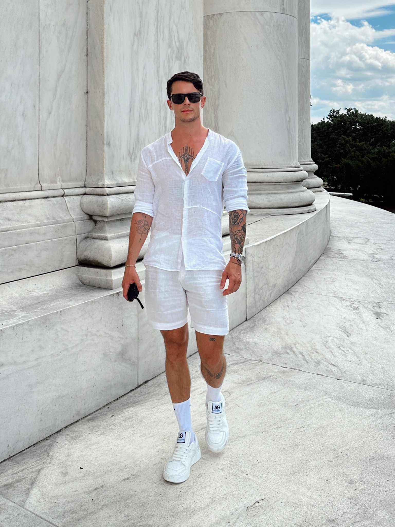 Love a total white summer outfit around DC 🤍
shirt is old from Emporio Armani 

#LTKMens #LTKActive #LTKTravel