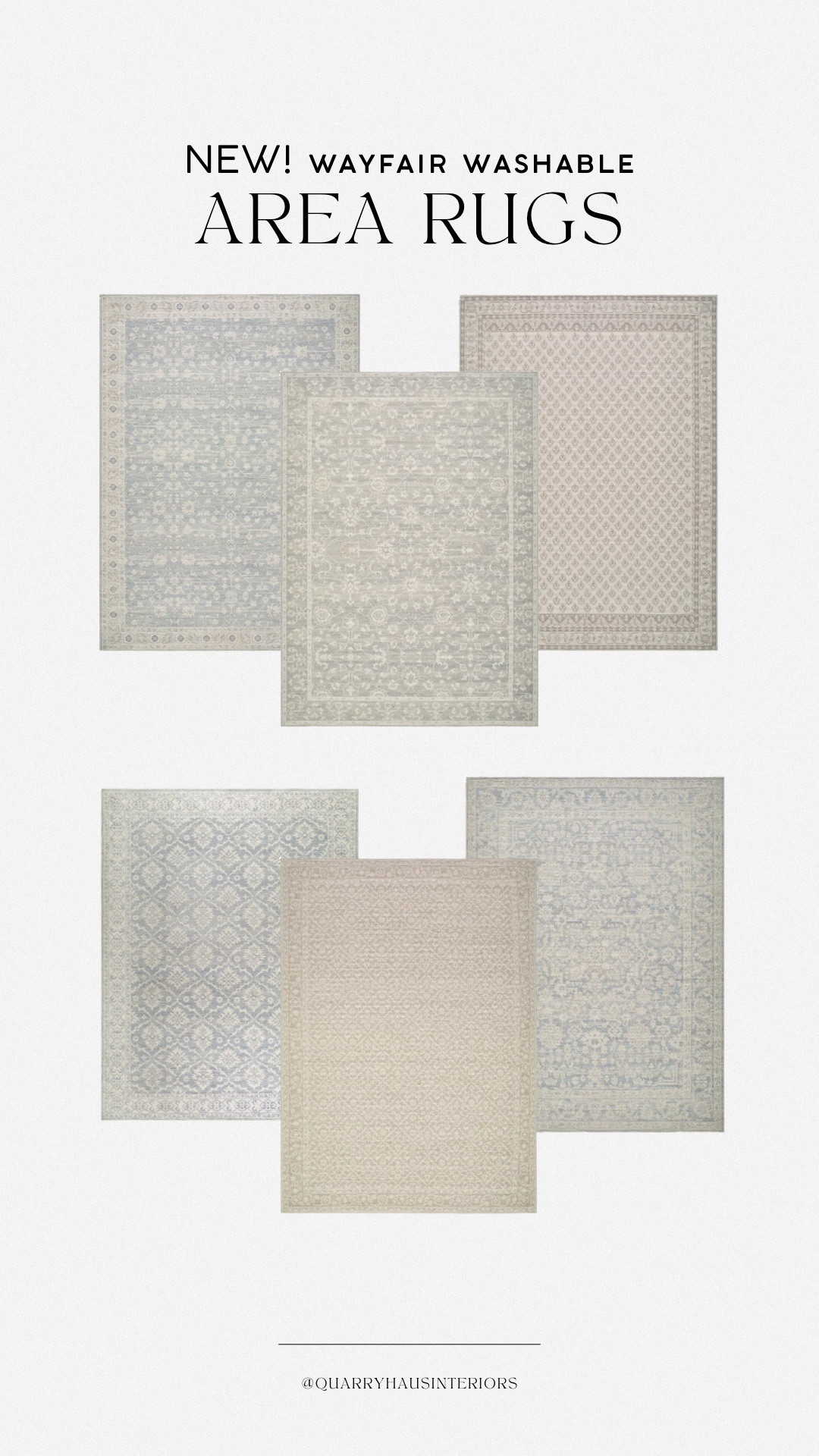 Looking for a rug that will hold up to kids and pets but also adds neutral, gorgeous charm to your space? Look no further! 

Budget friendly and beautiful, this new collection of washable rugs at Wayfair has just what you need! Available in multiple color options like taupe, tan, blue and grey!

#LTKHome