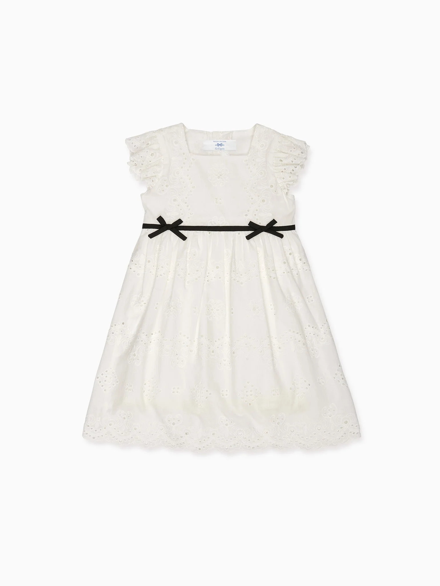Nicky Hilton x La Coqueta Ivory Edie Girl Dress | La Coqueta (US)