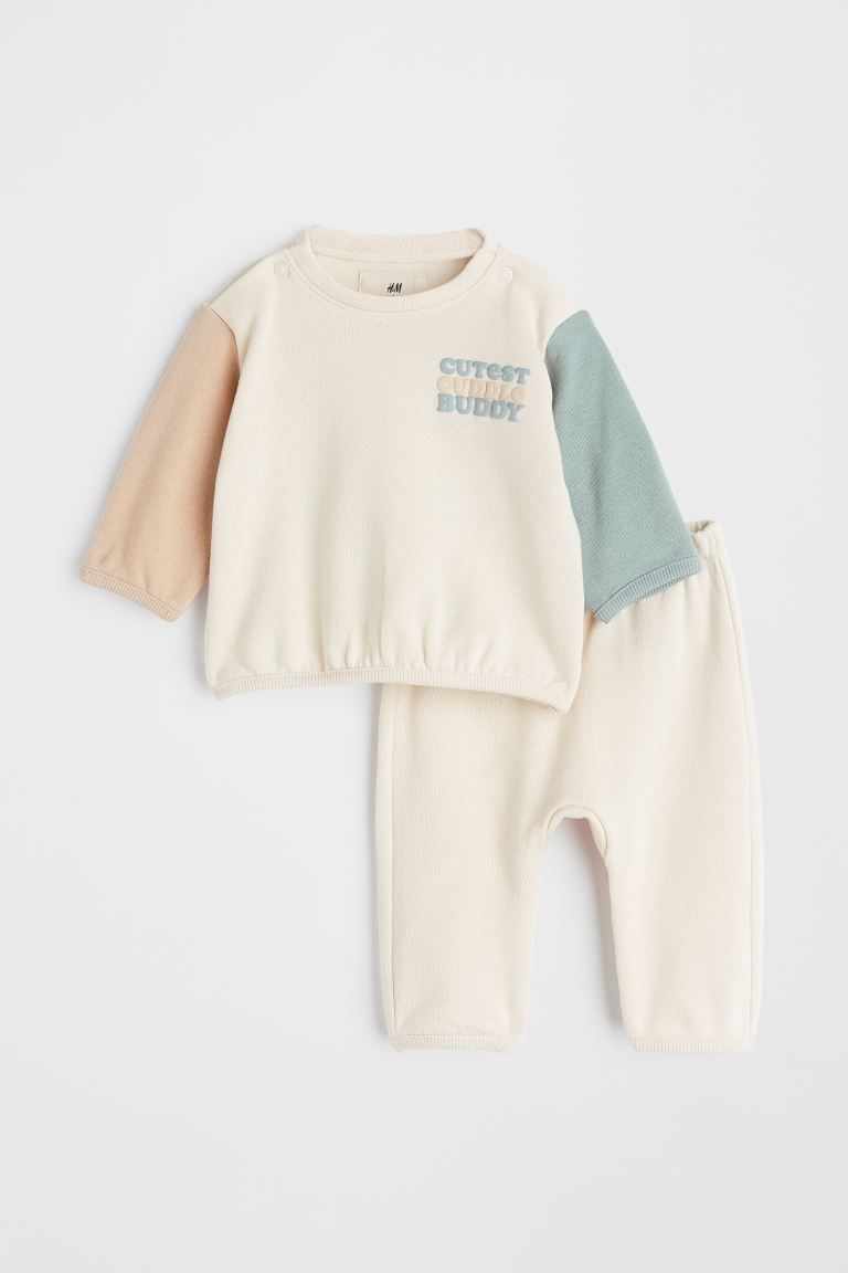 2-piece Cotton Sweatshirt Set | H&M (US + CA)