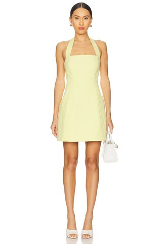 Bardot Nevelle Hourglass Halter Dress in Canary Yellow from Revolve.com | Revolve Clothing (Global)