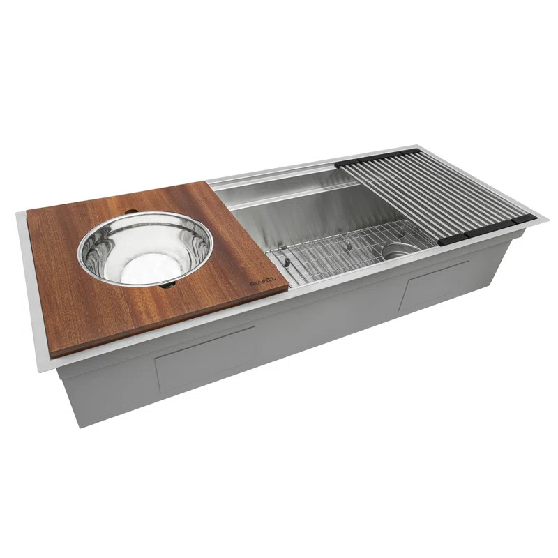 36'' L Undermount Single Bowl Stainless Steel Kitchen Sink | Wayfair North America